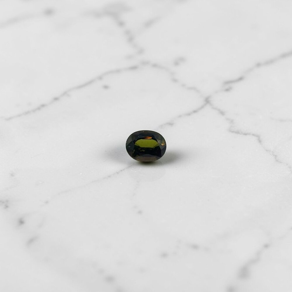 2.16 Carat Oval Sphene Gemstone - Live Show Listing